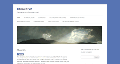 Desktop Screenshot of biblicaltruth.net